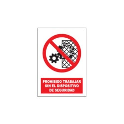 Señal Prohibido Trabajar...
