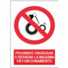 Señal Prohibido Engrasar O Reparar La Máquina En Funcionamiento JULIO GARCÍA