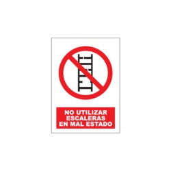 Señal No Utilizar Escaleras...