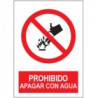 Señal Prohibido Apagar Con Agua JULIO GARCÍA