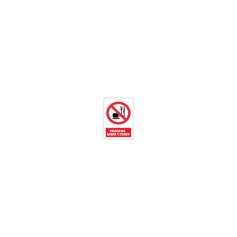Señal Prohibido Beber Y Comer JULIO GARCÍA