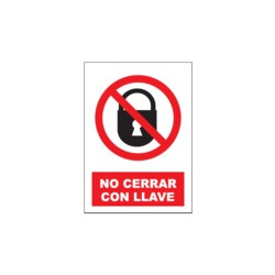 Señal No Cerrar Con Llave...