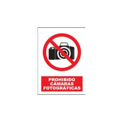 Señal Prohibido Cámaras...