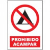 Señal Prohibido Acampar JULIO GARCÍA