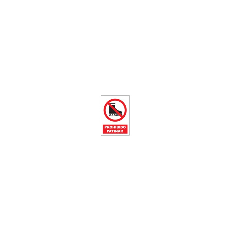 Señal Prohibido Patinar JULIO GARCÍA