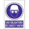 Señal Uso Obligatorio De Casco Y Gafas JULIO GARCÍA