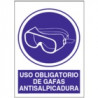 Señal Uso Obligatorio De Gafas Antisalpicaduras JULIO GARCÍA