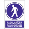 Señal Vía Obligatoria Para Peatones JULIO GARCÍA
