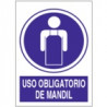 Señal Protección Obligatoria De Mandil JULIO GARCÍA