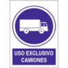 Señal Uso Exclusivo Camiones JULIO GARCÍA