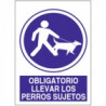 Señal Obligatorio Llevar Los Perros Sujetos JULIO GARCÍA