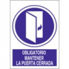 Señal Uso Obligatorio Mantener La Puerta Cerrada  JULIO GARCÍA