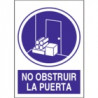 Señal No Obstruir La Puerta  JULIO GARCÍA