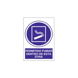 Señal Permitido Fumar...