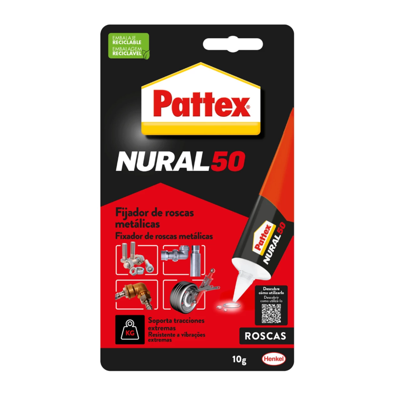 NURAL 50 Fijador de Roscas Metálicas (10 ml.) PATTEX