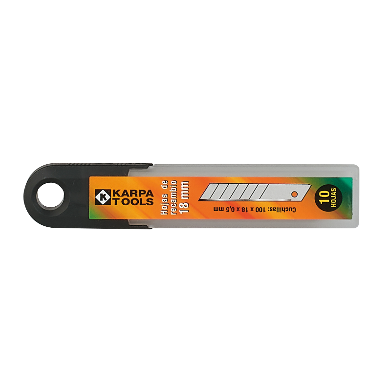 Hoja de Recambio de Cutter 18mm. (10 unidades) KARPA TOOLS
