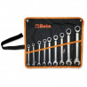 Juego de 9 Llaves Combinadas Articuladas con Carraca BETA TOOLS