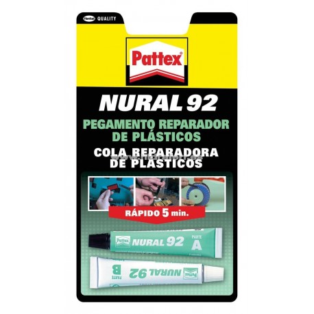 NURAL 92 Pegamento reparador de plásticos (22 ml.) PATTEX
