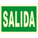 SEÑAL SALIDA FOTOLUMINISCENTE PVC 21X29 cm