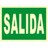 SEÑAL SALIDA FOTOLUMINISCENTE PVC 21X29 cm