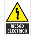 SEÑAL RIESGO ELECTRICO PVC 23X34 cm