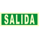 SEÑAL SALIDA FOTOLUMINISCENTE PVC 10,5X30 cm