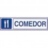 SEÑAL INFORMATIVA 180 x 60 mm COMEDOR