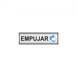 SEÑAL INFORMATIVA 180X60 mm EMPUJAR (HORIZONTAL)