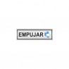 SEÑAL INFORMATIVA 180X60 mm EMPUJAR (HORIZONTAL)