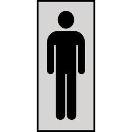 SEÑAL INFORMATIVA 180X60 mm FIGURA HOMBRE VERTICAL