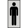 SEÑAL INFORMATIVA 180X60 mm FIGURA HOMBRE VERTICAL