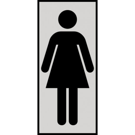 SEÑAL INFORMATIVA 180X60 mm FIGURA MUJER VERTICAL SEÑAL INFORMATIVA 180X60 mm FIGURA MUJER VERTICAL