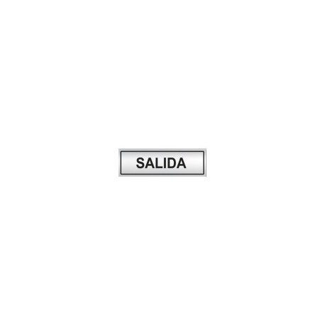 SEÑAL INFORMATIVA 180X60 mm SALIDA SEÑAL INFORMATIVA 180X60 mm SALIDA