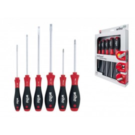 Juego de Destornilladores Planos/Phillips (6 pzas) WIHA (OFERTA)
